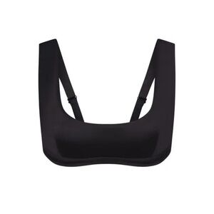 SKIMS Black Scoop Neck Bra